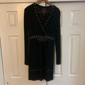 Black & Rustic Gold Dress‎ Size Small by Even